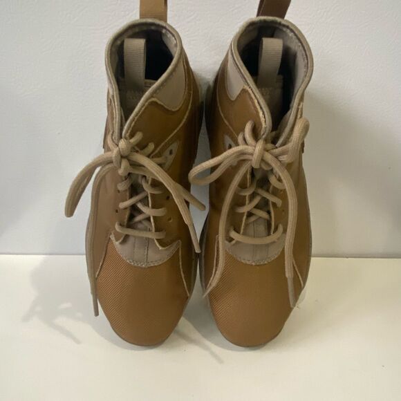 Nike Koth Ultra Mid Top GS Youth Tan Leather Lace Up Boots 859411-201 Size 5 - Picture 6 of 16